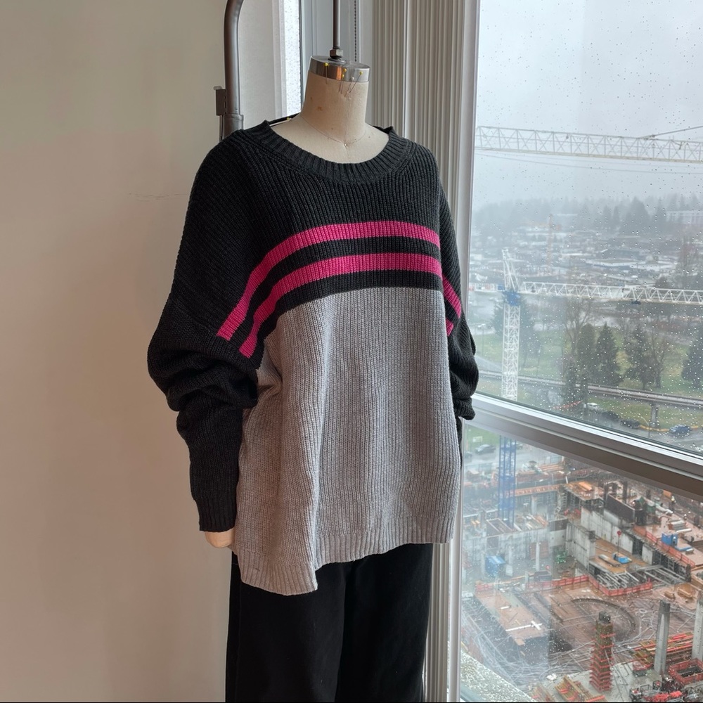 American eagle exclusive striped sweater